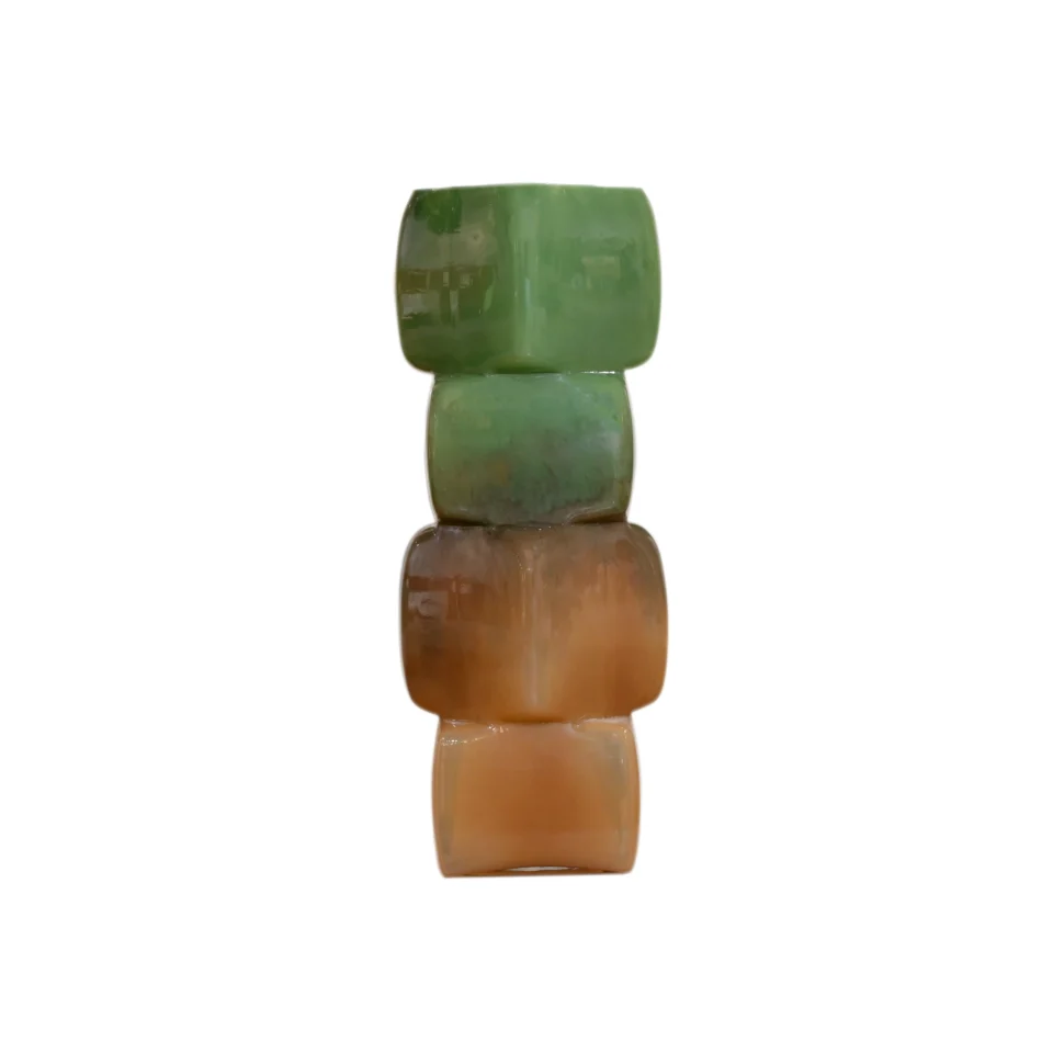 Veridian Totem Glass Vase