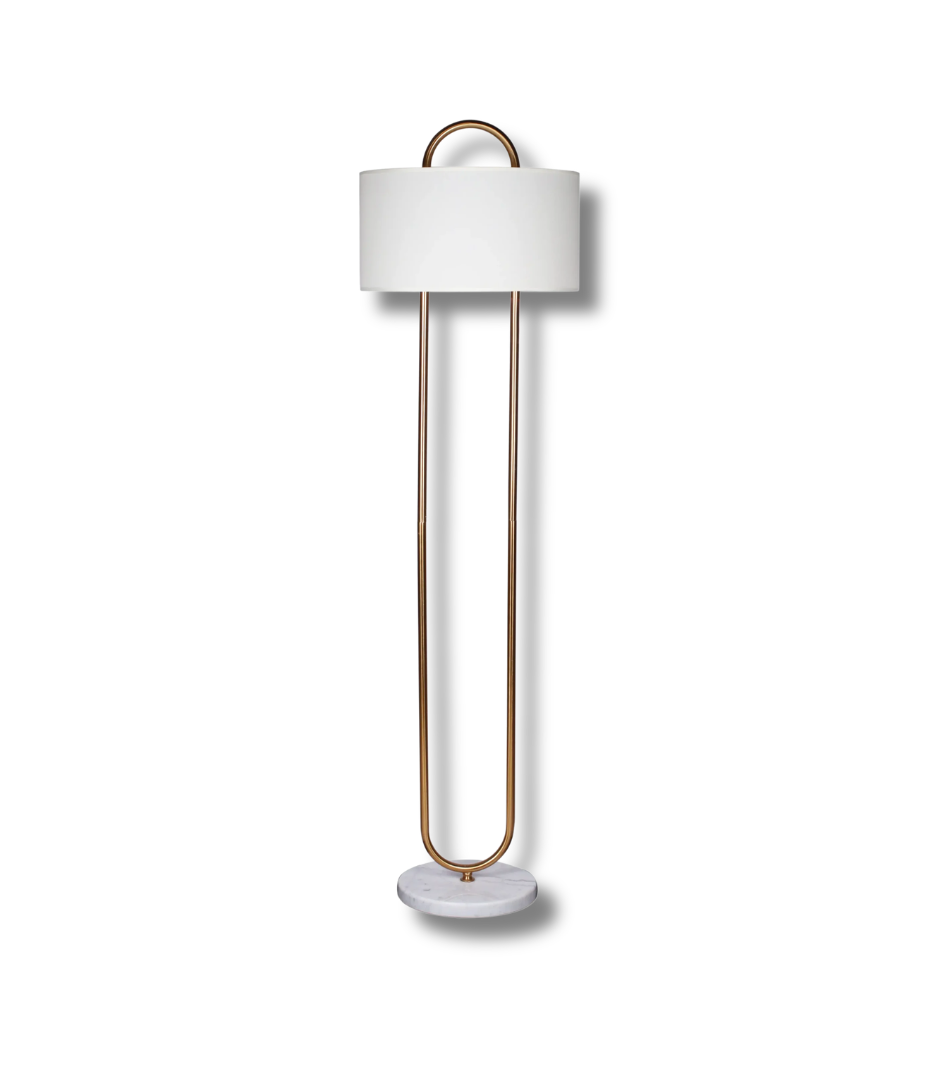 Arcadian Marble & Brass Floor Lamp