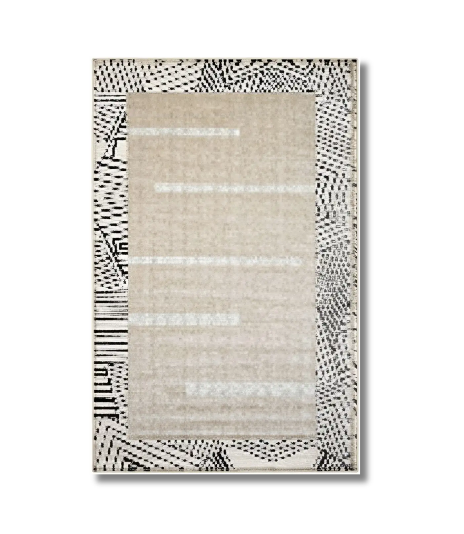 Log Artisanal Geometric Area Rug