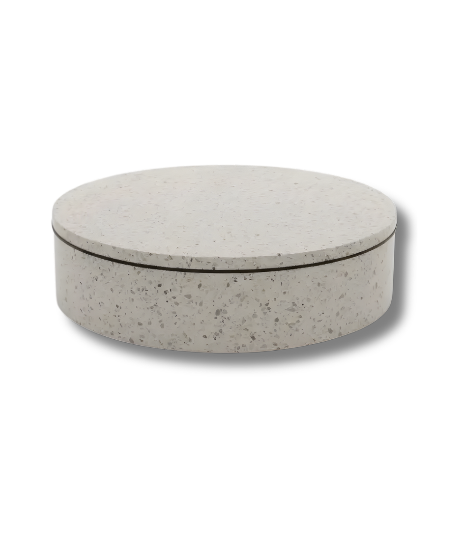 Monolithic Stone-Texture Coffee Table