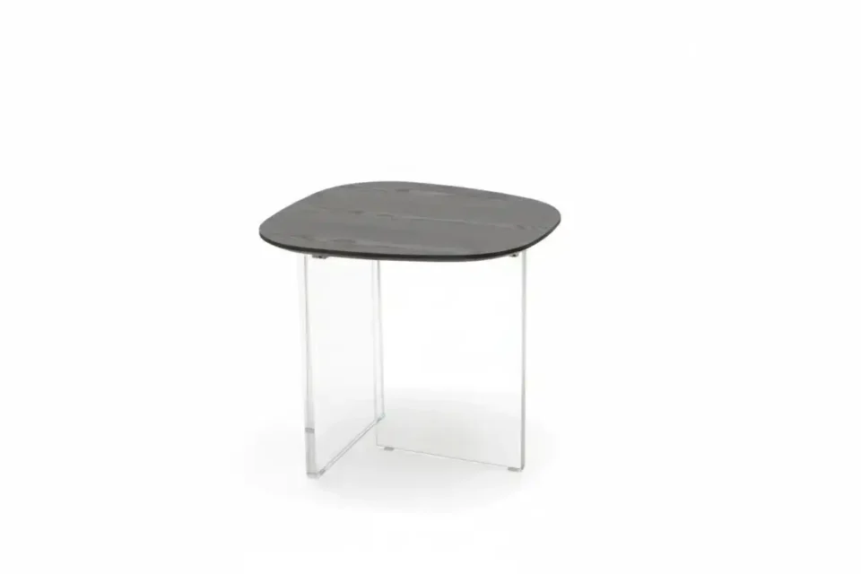 Obsidian Horizon Acrylic Side Table