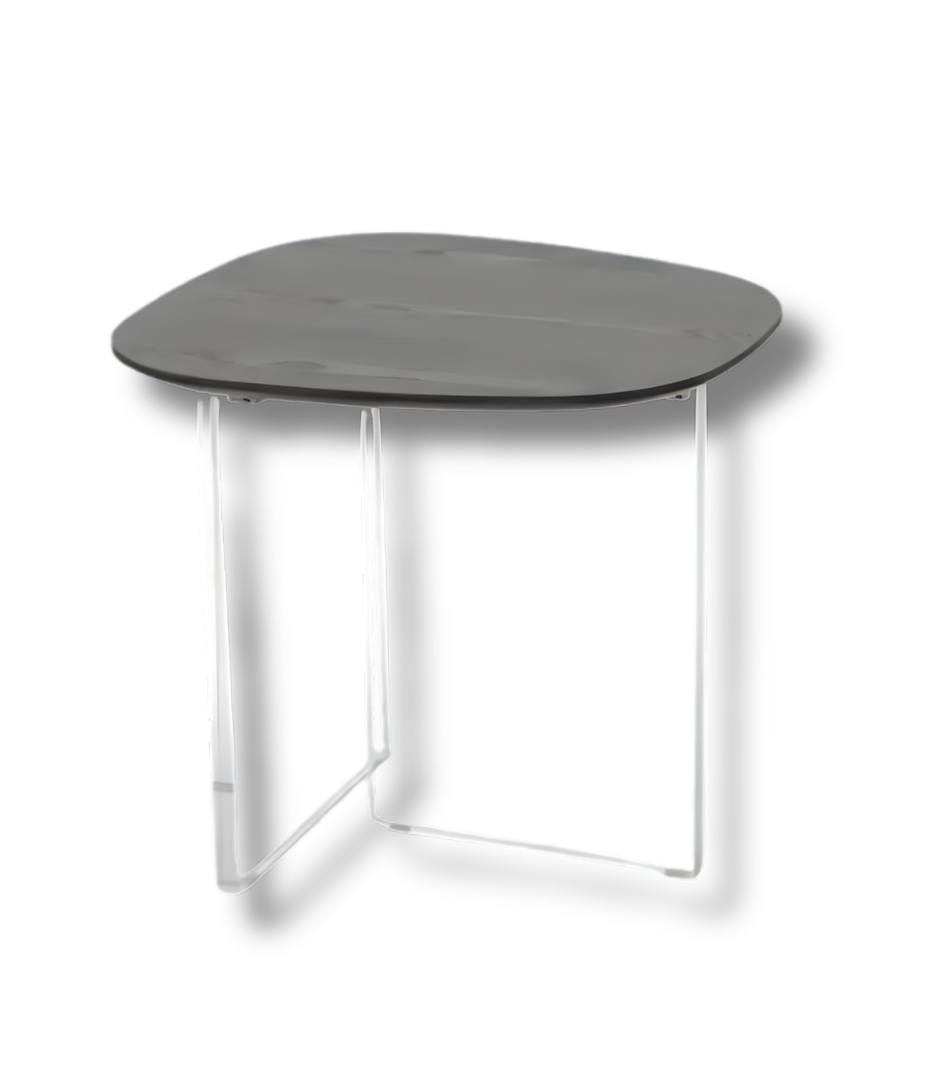 Obsidian Horizon Acrylic Side Table