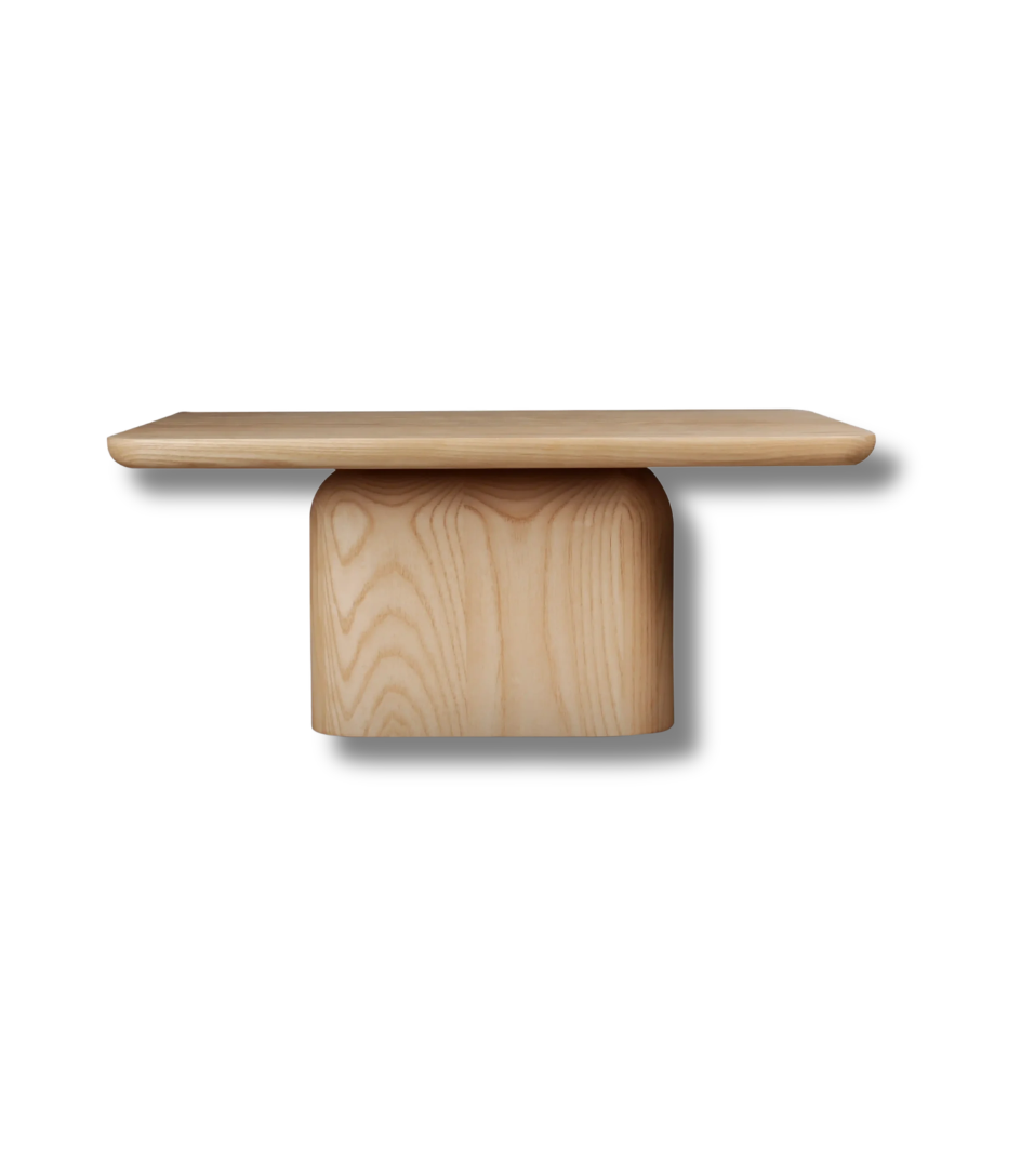 Arched Ashwood Low Coffee Table