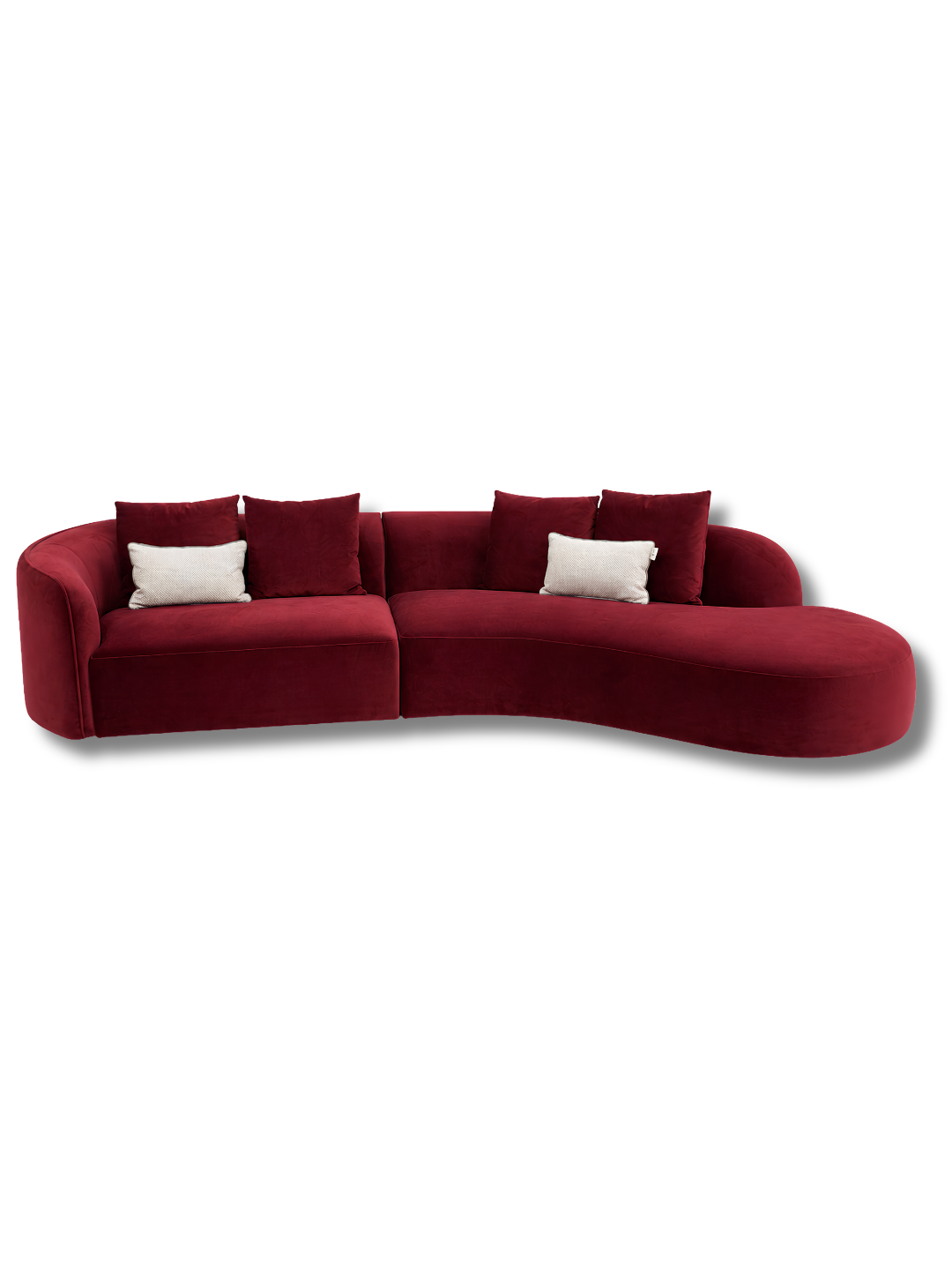 curved velvet sofa Qatar