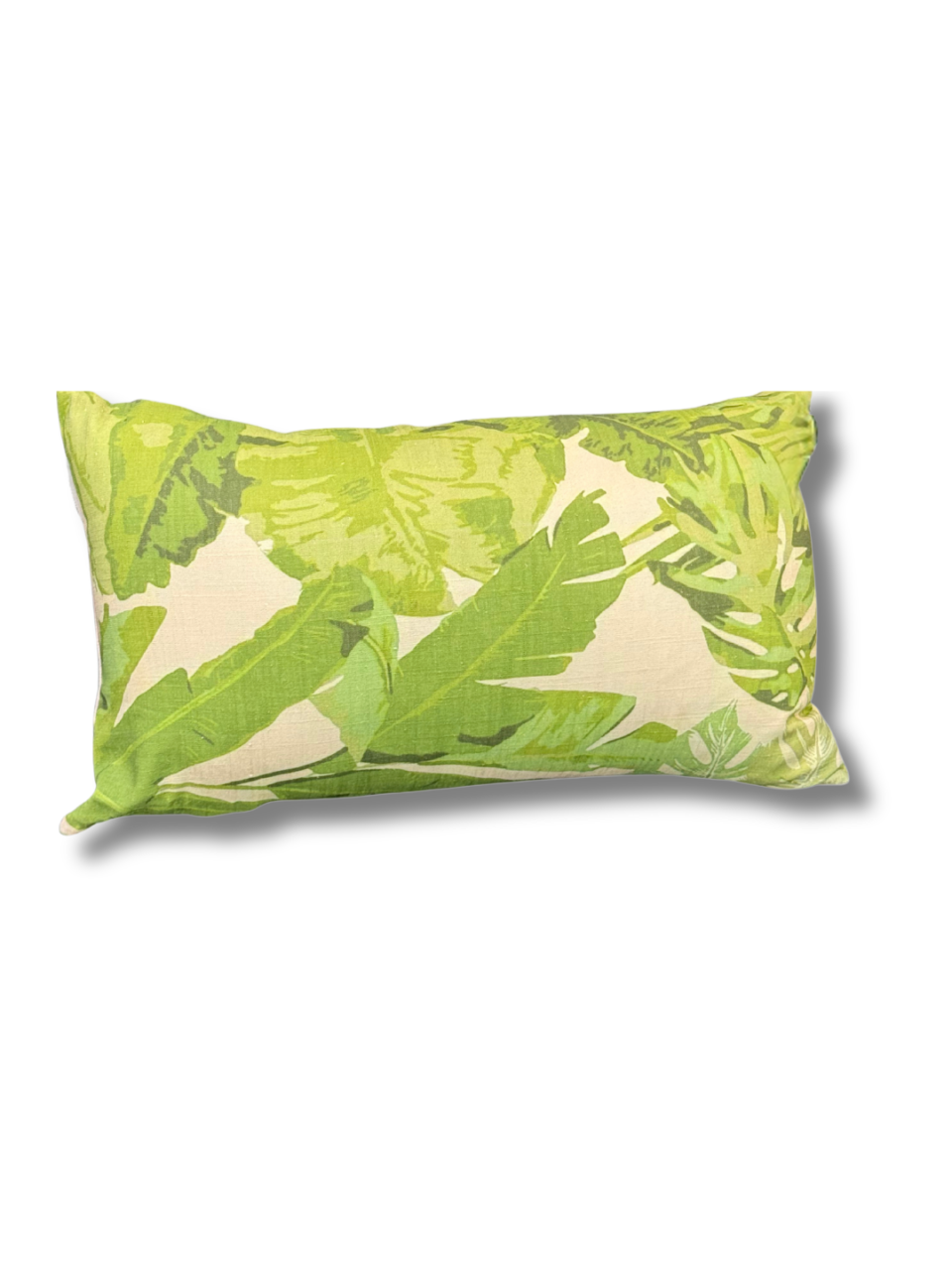 Green Banana Leaf Lumbar Pillow - 1720 | 30*50 cm