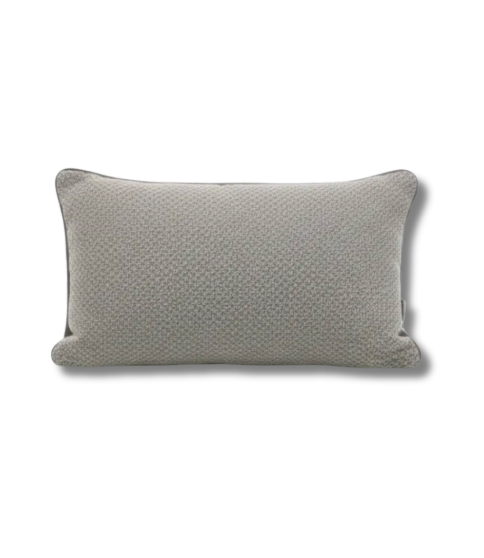 Rock Grey Texture Jacquard Lumbar Pillow