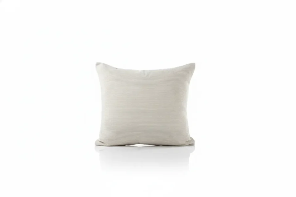 Gray Corduroy Reversible Square Pillow