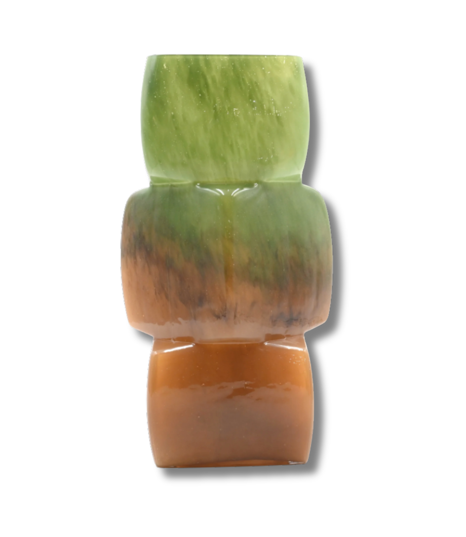 Veridian Totem Glass Vase (Medium)