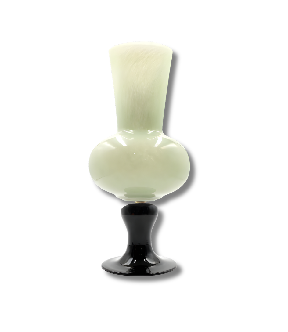Sage Moonstone Pedestal Glass Vase