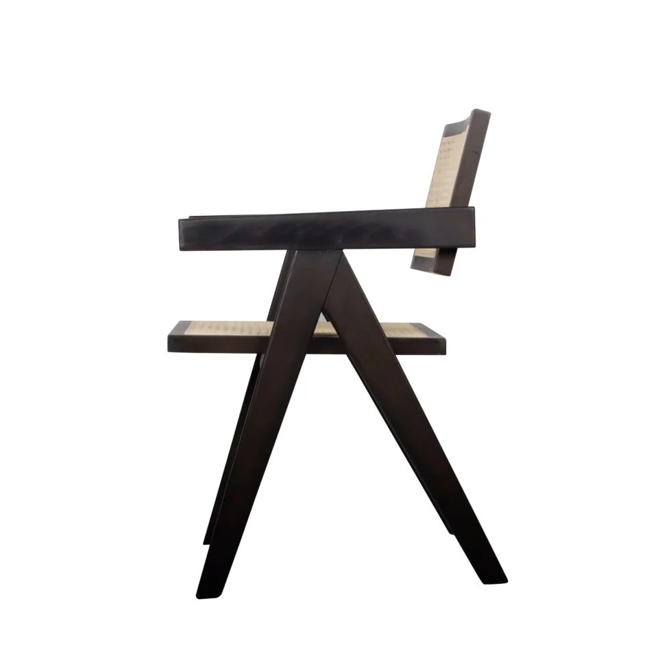 Mid-Century Artisan Rattan Armchair