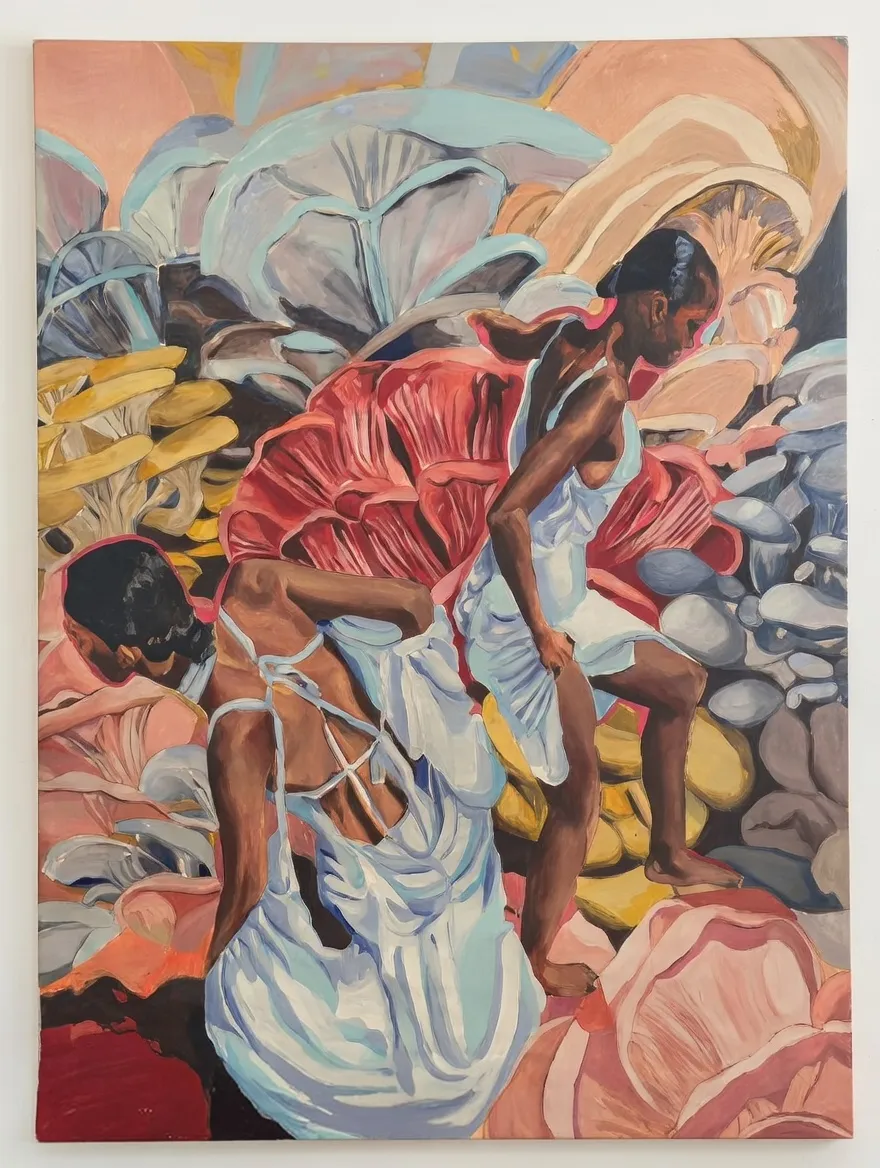 The Forest of Mushrooms Painting