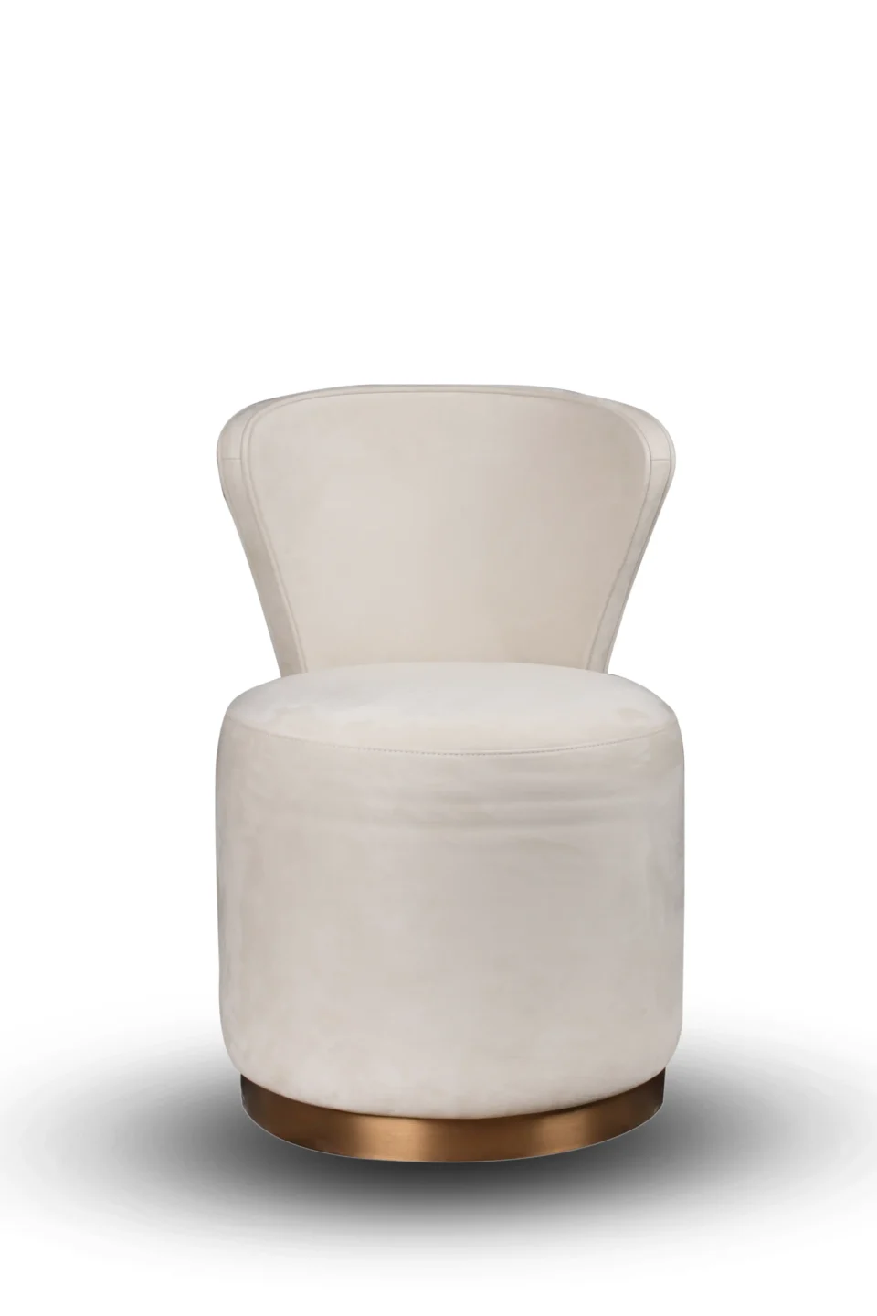 Serene Velvet Swivel Vanity Chair
