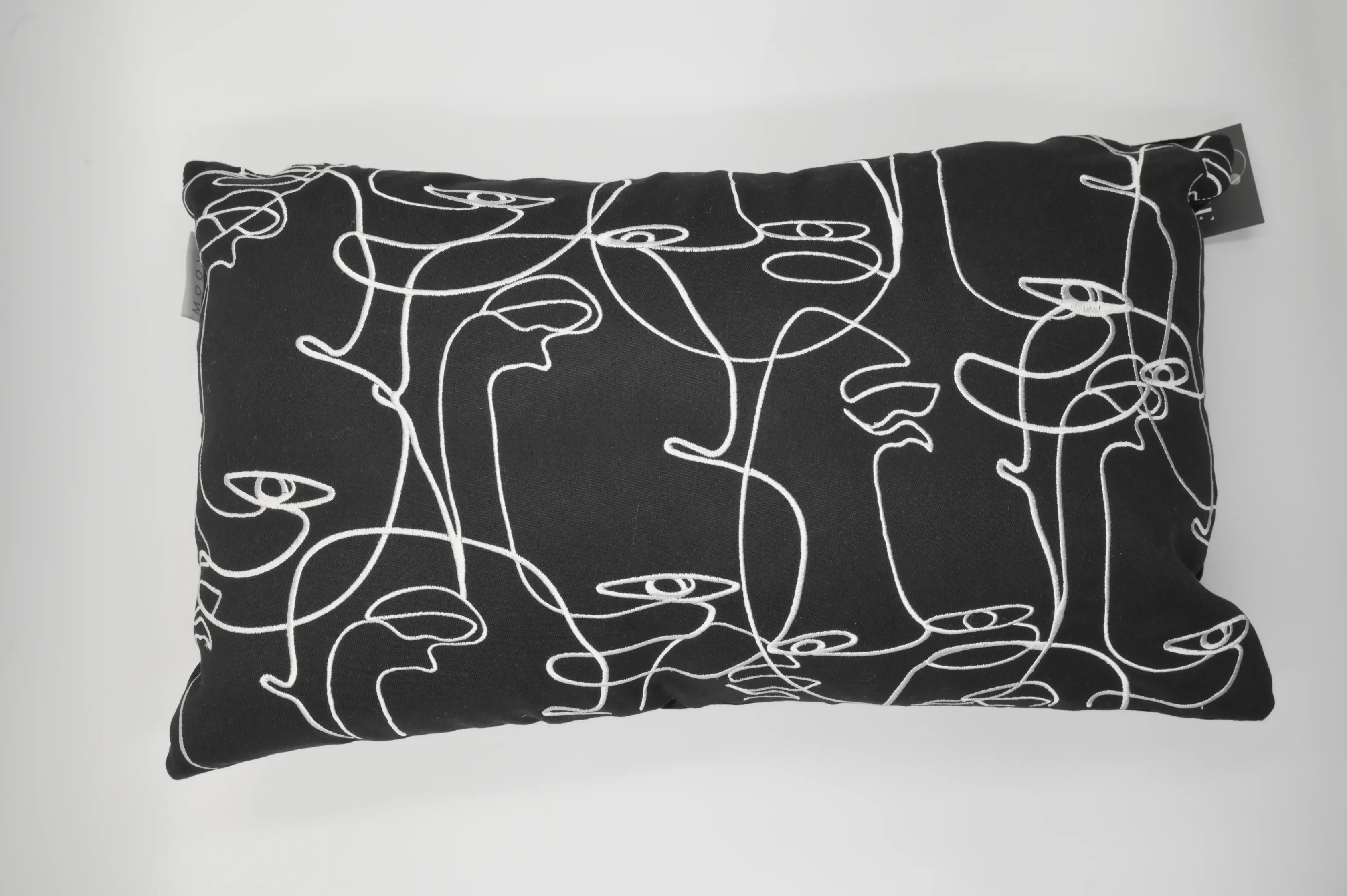 black abstract pillow Qatar